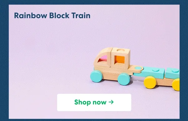 Rainbow Block Train