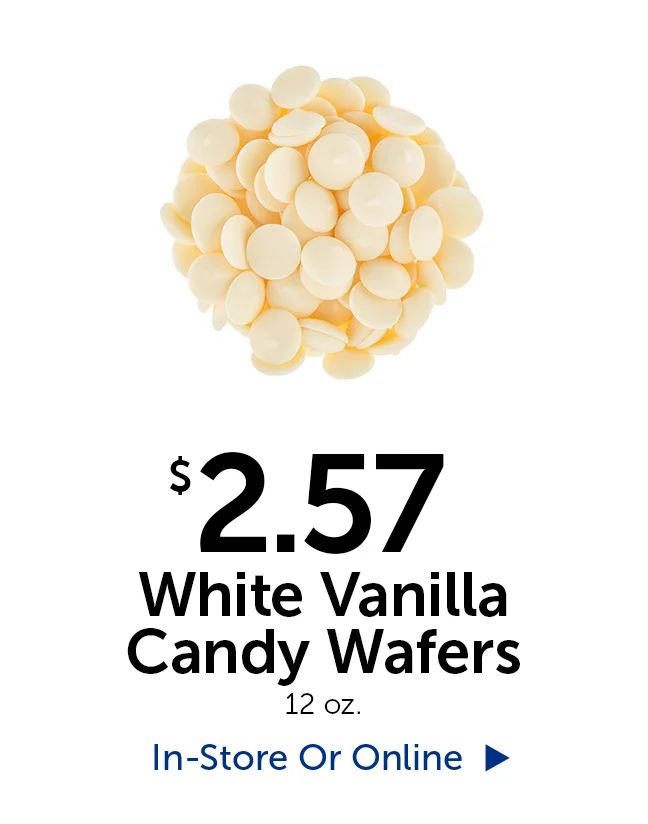 $2.57 White Vanilla Candy Wafers - 12 oz.