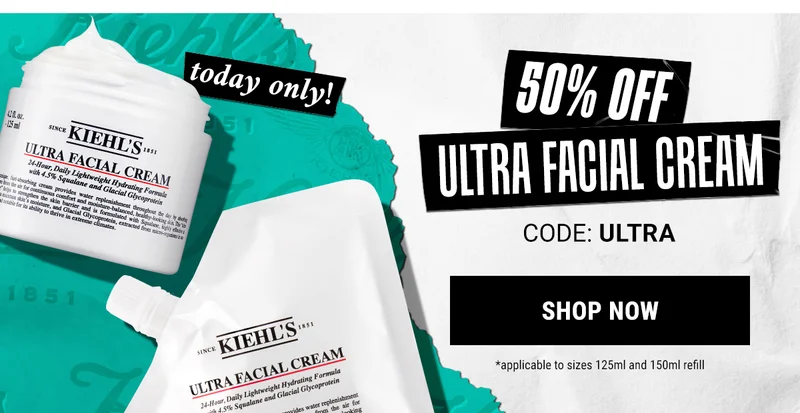 50% Off Ultra Facial Cream