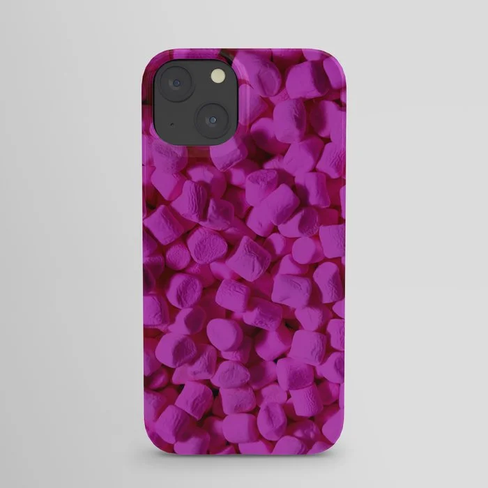 bath of neon pink marshmallows iPhone Case iPhone Case