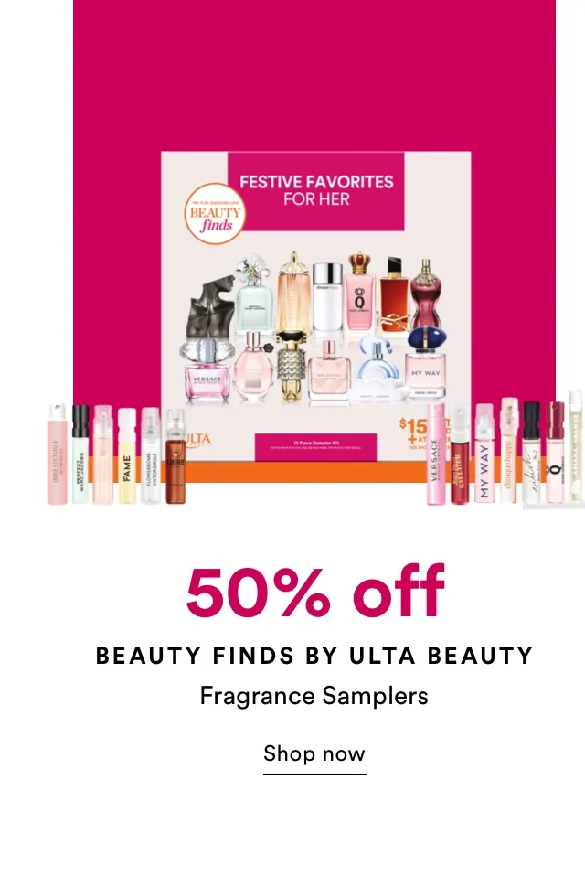 50% off | Beauty Finds by Ulta Beauty | Fragrance Samplers | Shop now