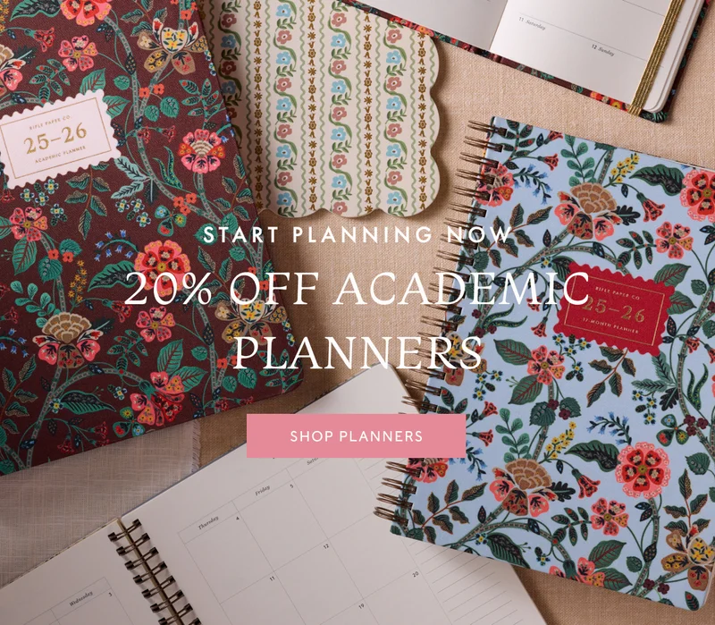 Shop Academic Planners Now 20% Off