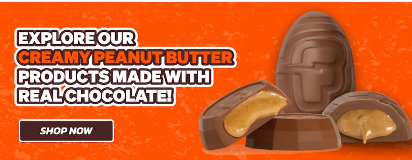 Explore our peanut butter products made with real chocolate! Click here to shop now!
