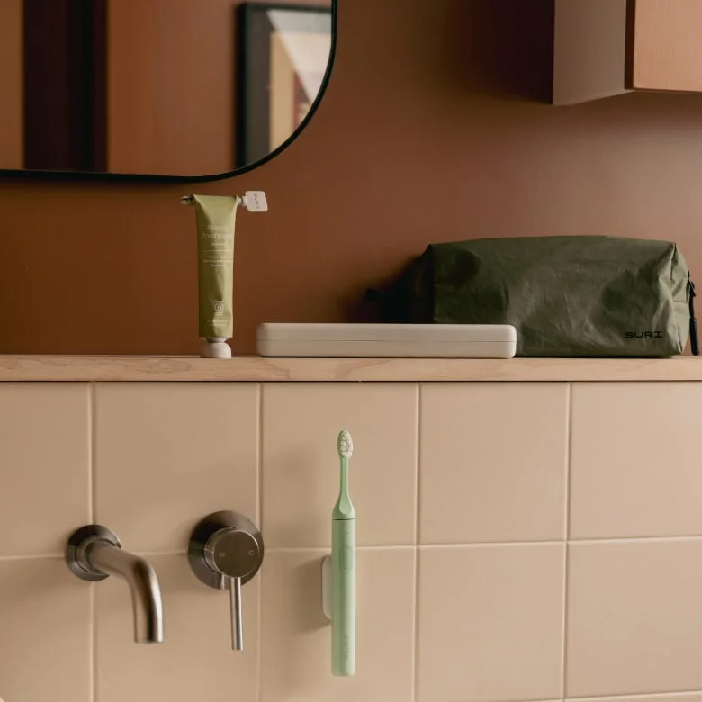 suri bundle in bathroom