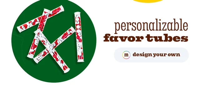 PERSONALIZABLE FAVOR TUBES