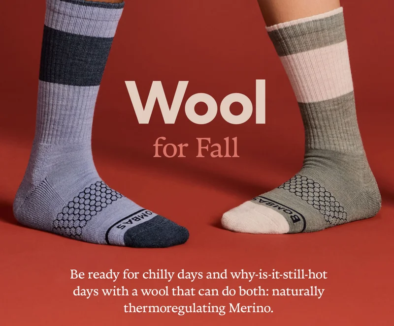 Wool for Fall | Be ready for chilly days and why-is-it-still-hot days with a wool that can do both: naturally thermoregulating Merino.