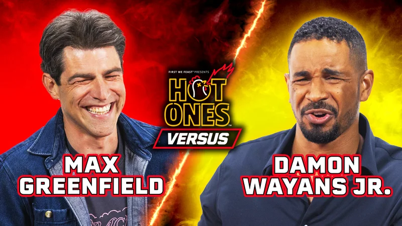 Max Greenfield and Damon Wayans Jr. on Hot Ones Versus.