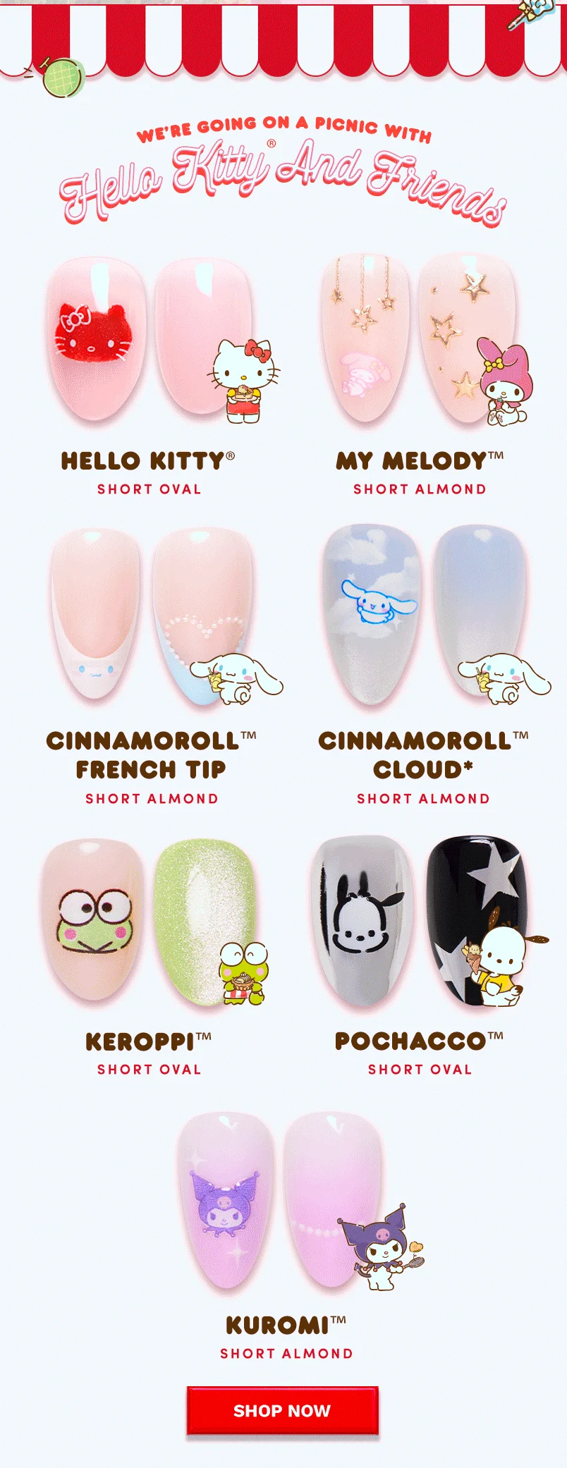 Hello Kitty is back in stock. Shop Now