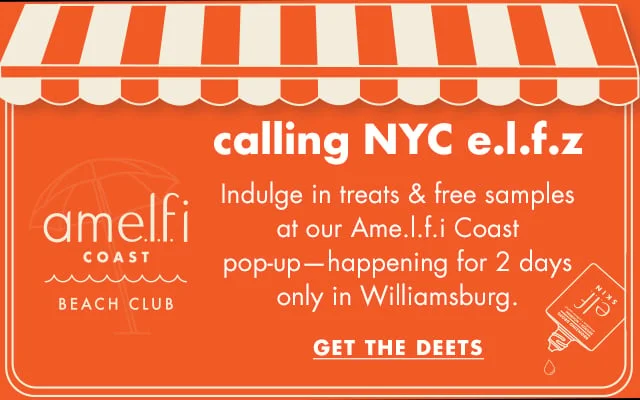 Ame.l.f.i Coast happening in Brooklyn, NY starting today, 2 days only!