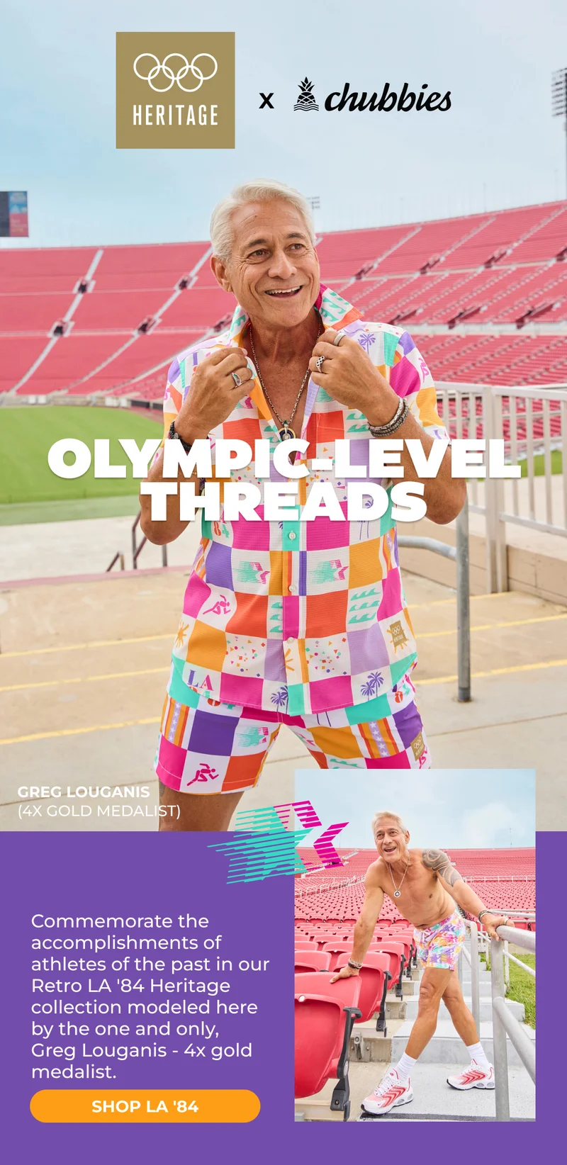 OLYMPIC-LEVEL THREADS: The Retro LA '84 Collection & Team USA x Chubbies Collab