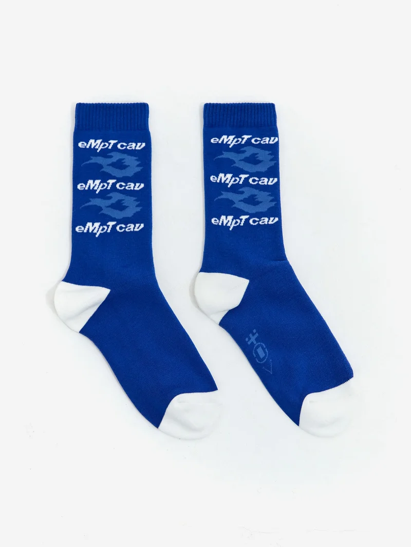 Image of C.E Cav Empt eMpT Cav Fire Socks -  Blue
