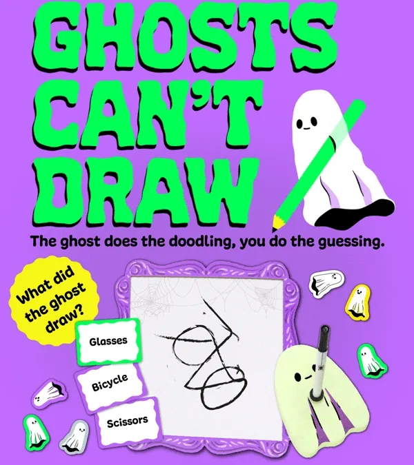 Ghosts Can't Draw - Age 8+ - 2-6 players! - Brand new