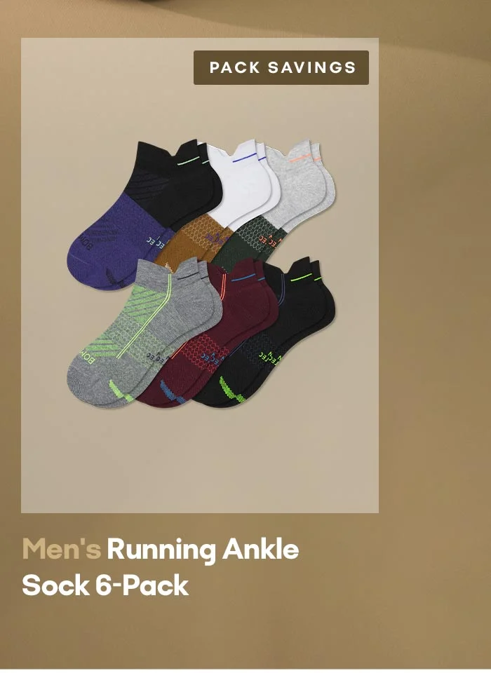 PACK SAVINGS | Men's Running Ankle Sock 6-Pack