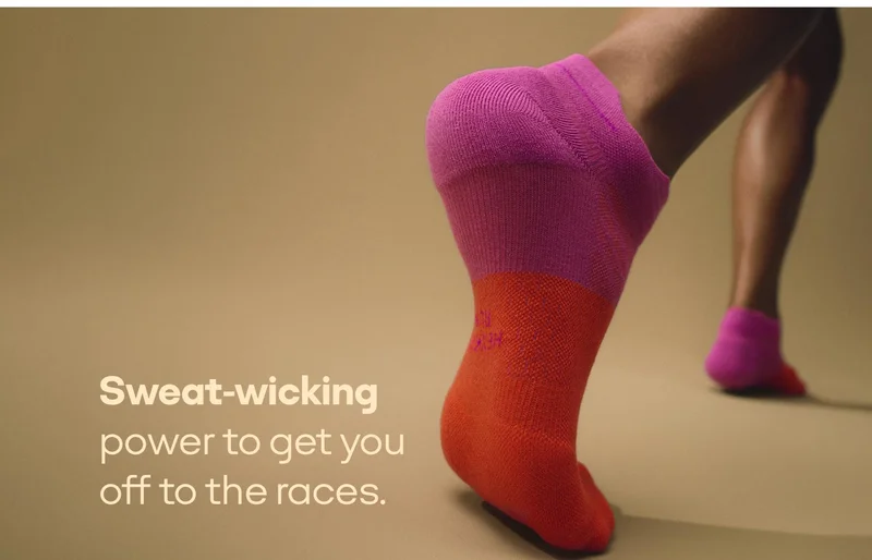 Sweat-wicking power to get you off to the races.