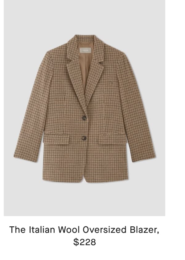 [image]the italian wool oversized blazer