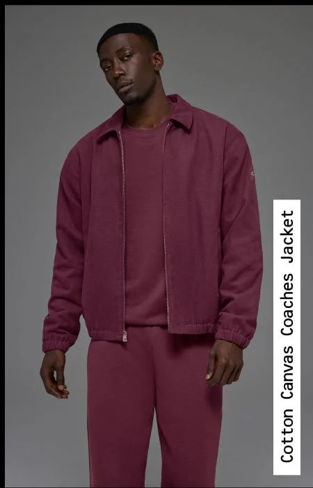 COTTON CANVAS COACHES JACKET