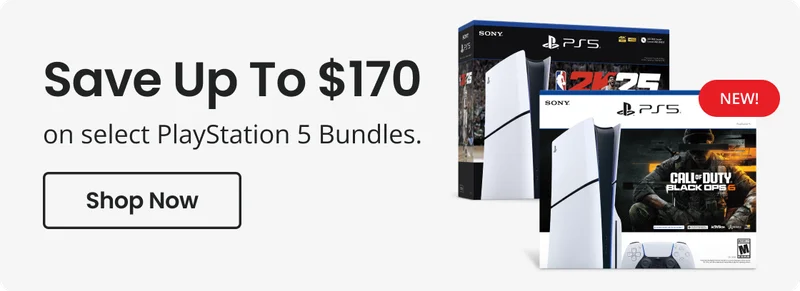 Save Up to $170 on select PlayStation 5 on Bundles | Shop Now