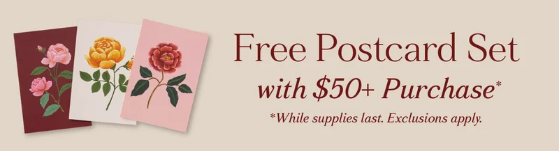 Free Postcard Set with $50+ Purchase