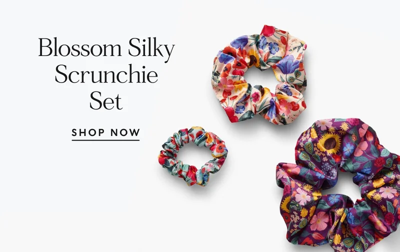 Shop Blossom Silky Scrunchie Set
