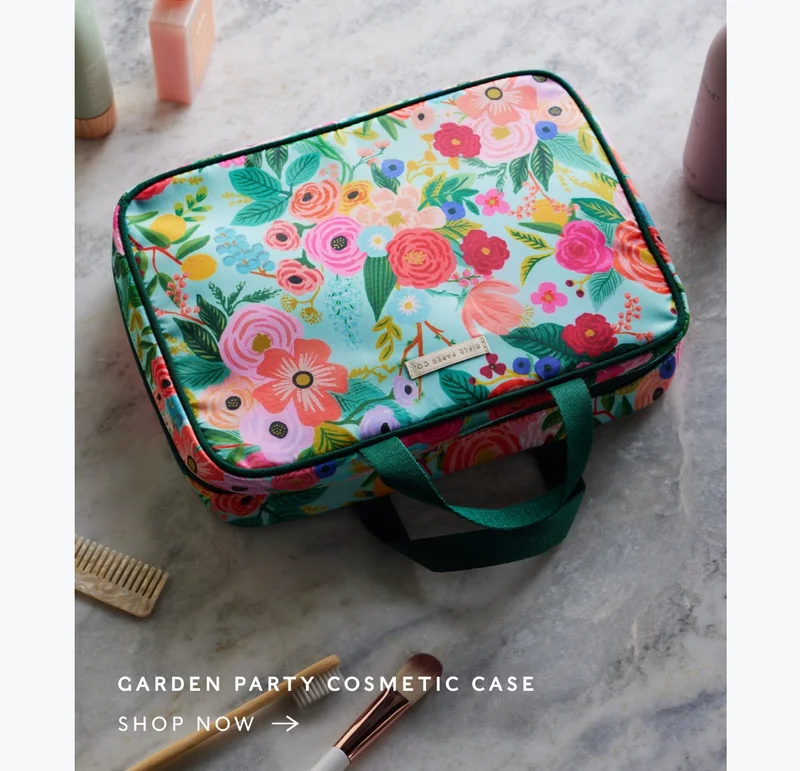 Shop Garden Party Cosmetic Case