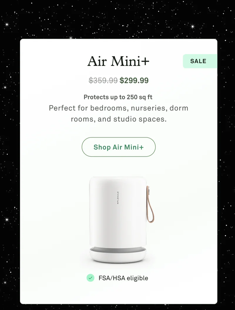 Air Mini+ with PECO-HEPA Tri-Power filter