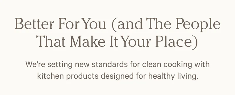 Better For You (and The People That Make It Your Place)
