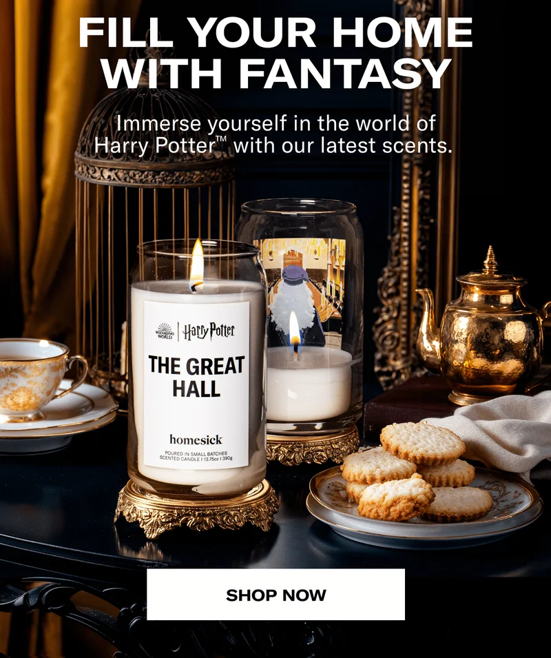 FILL YOUR HOME WITH FANTASY | Immerse yourself in the world of Harry Potter™ with our latest scents.&nbsp;| SHOP NOW