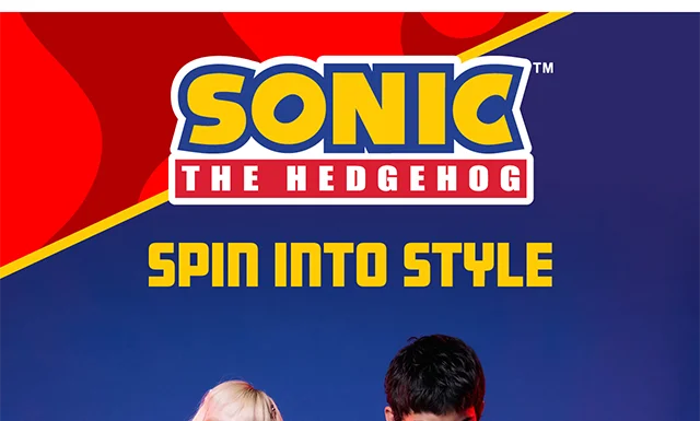 HT And Sonic The Hedgehog. Spin Into Style! Shop Now