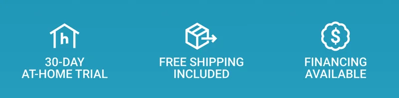 30-day at-home trial. Free shipping included. Financing available.