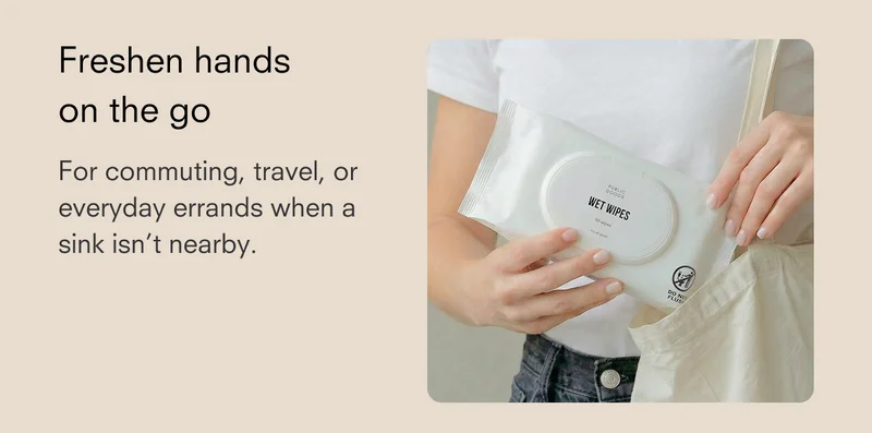 Freshen hands on the go