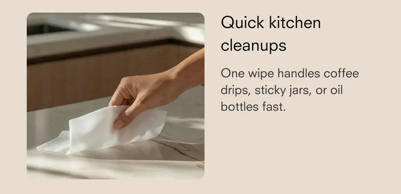 Quick kitchen cleanups