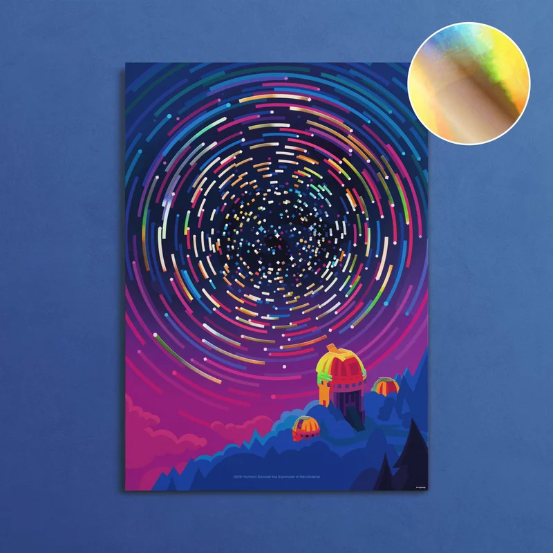 Image of Cosmic Milestones: Universe Observation Poster