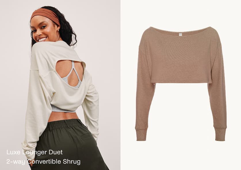Duet 2-Way Convertible Shrug in Desert Sand