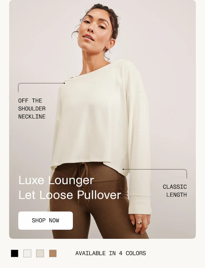 Let Loose Pullover in Fresh Snow