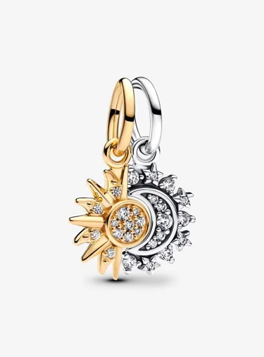 Splittable Sun & Moon Dangle Charm