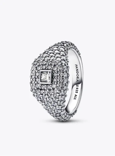 Pavé Square Cocktail Ring