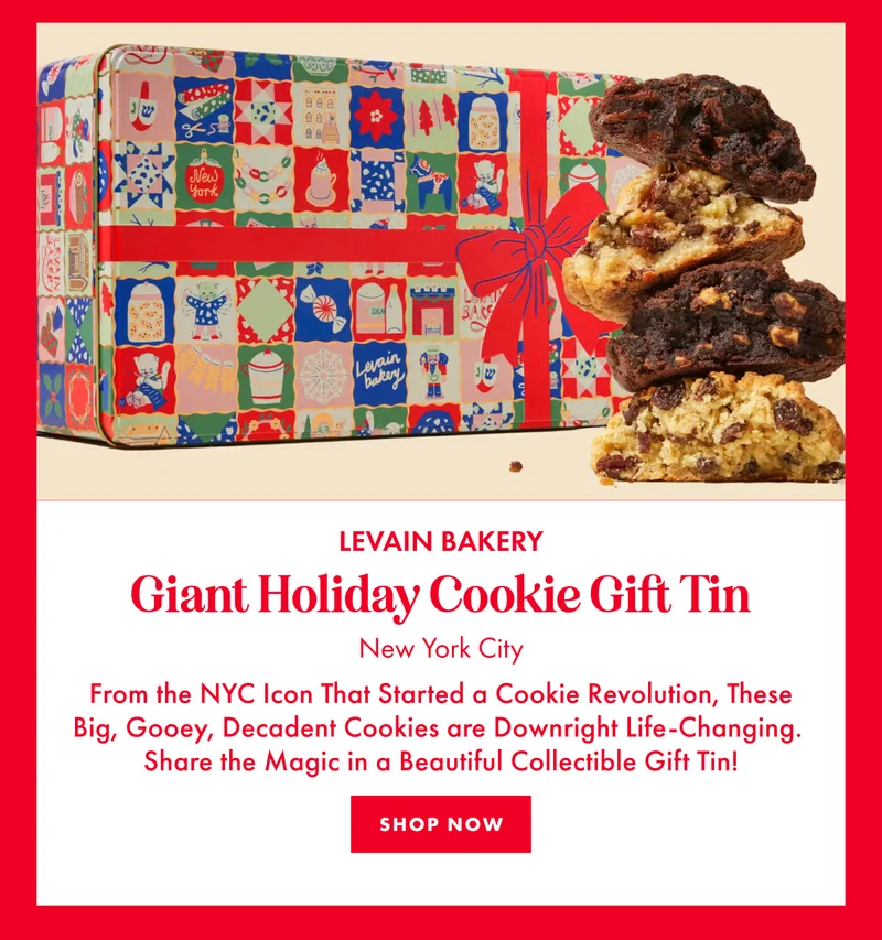 Holiday Cookie Gift Tin Holiday Cookie Gift Tin