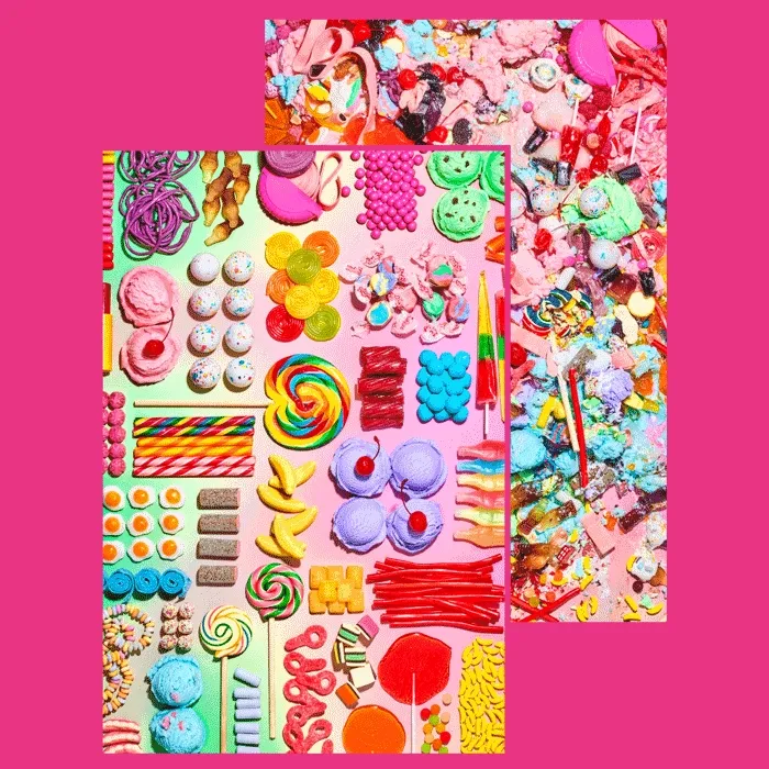 Piecework - Double-Sided Puzzle!! Being two-faced never looked so good.