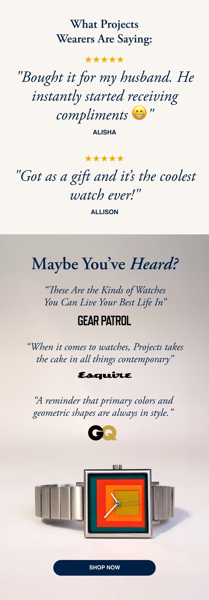 what projects wearers are saying