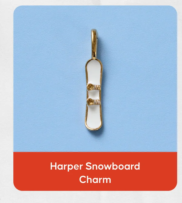 Harper Snowboard Charm