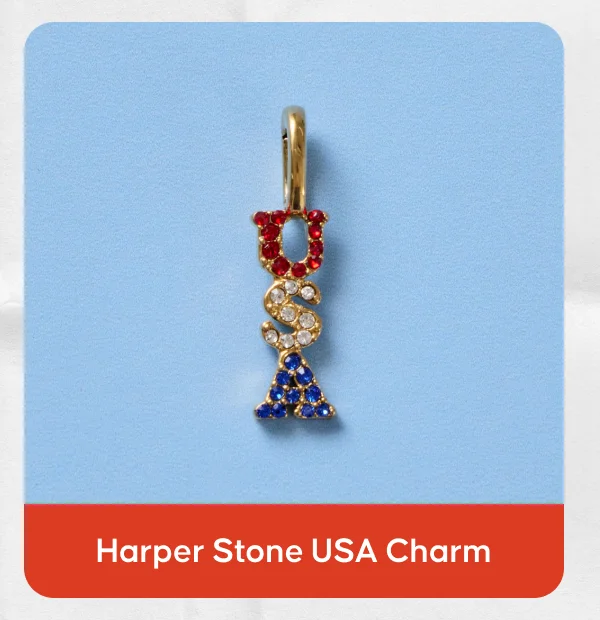Harper Stone USA Charm