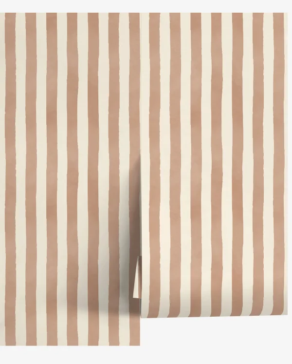 Shop Painterly Stripe Wallpaper