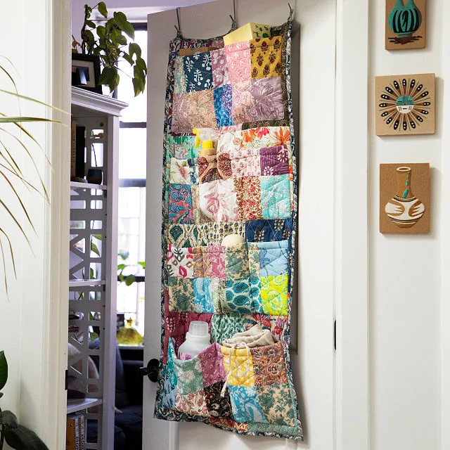 Repurposed Sari Door Caddy