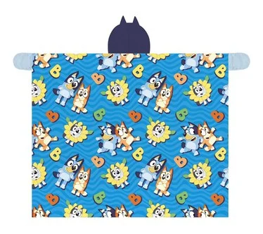 Bluey 50"x60" Hooded Throw with Hand Pockets