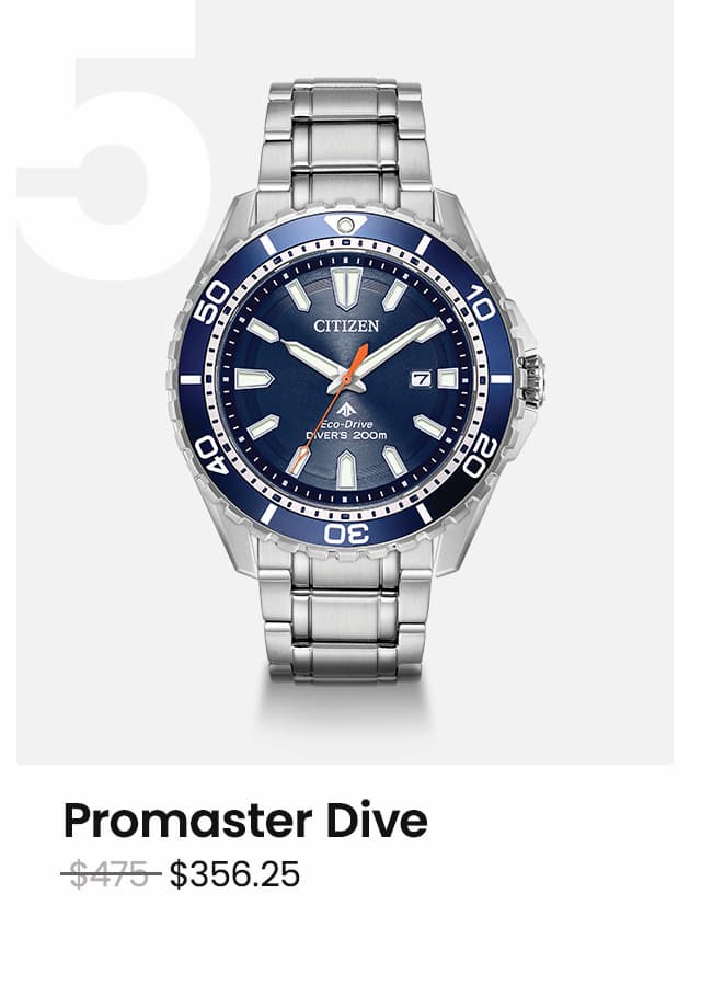 Promaster Dive WAS: $475  NOW: $356.25