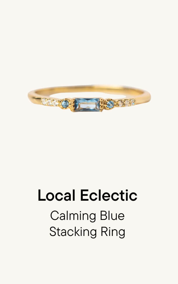 Calming Blue Stacking Ring