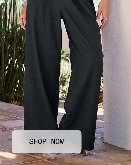 Elasticated Wide Leg Pant 31"