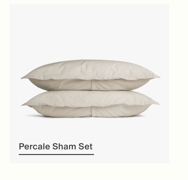 Percale Sham Set