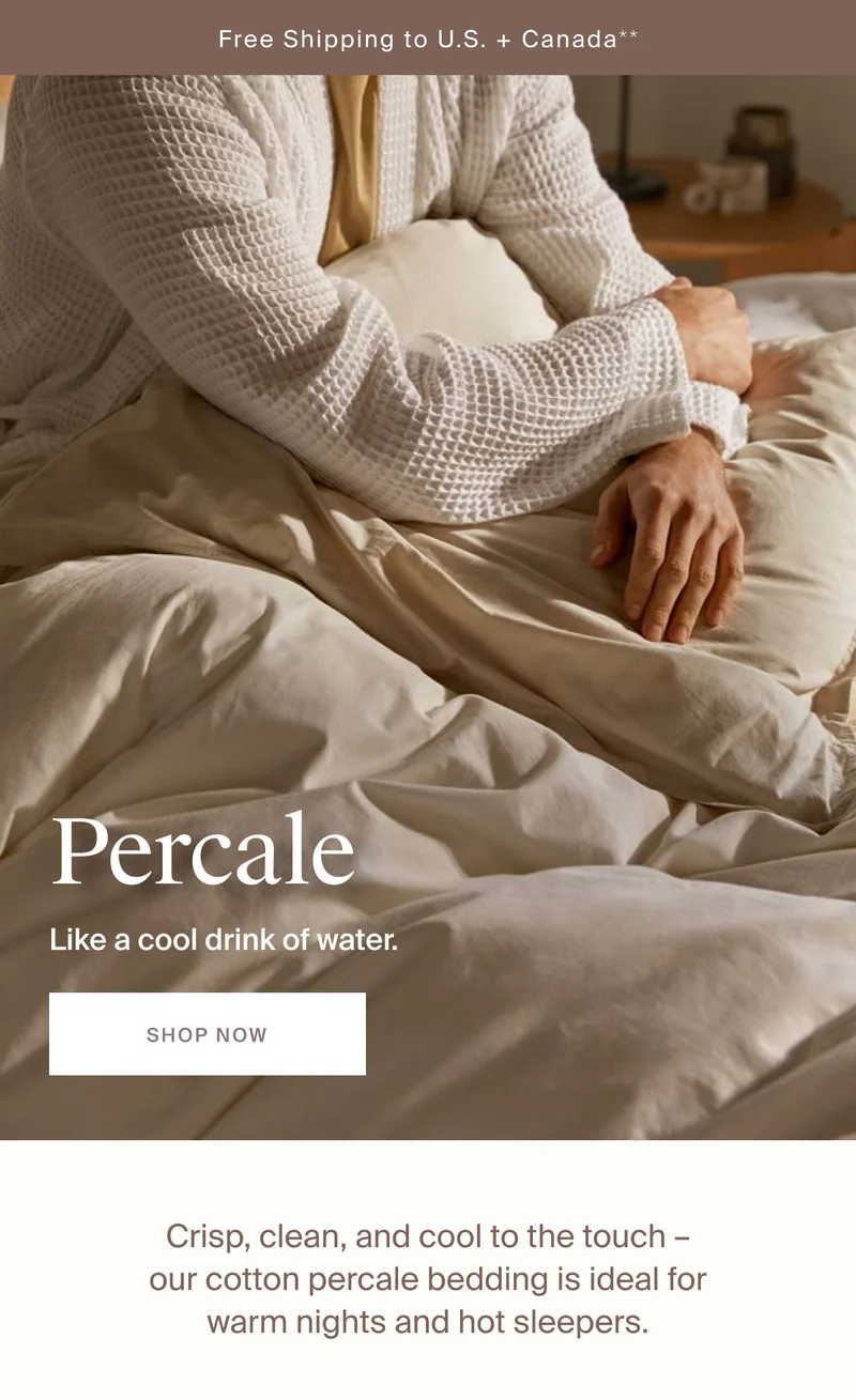 Percale | Shop Now