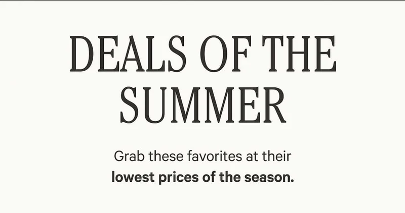 Deals of the Summer